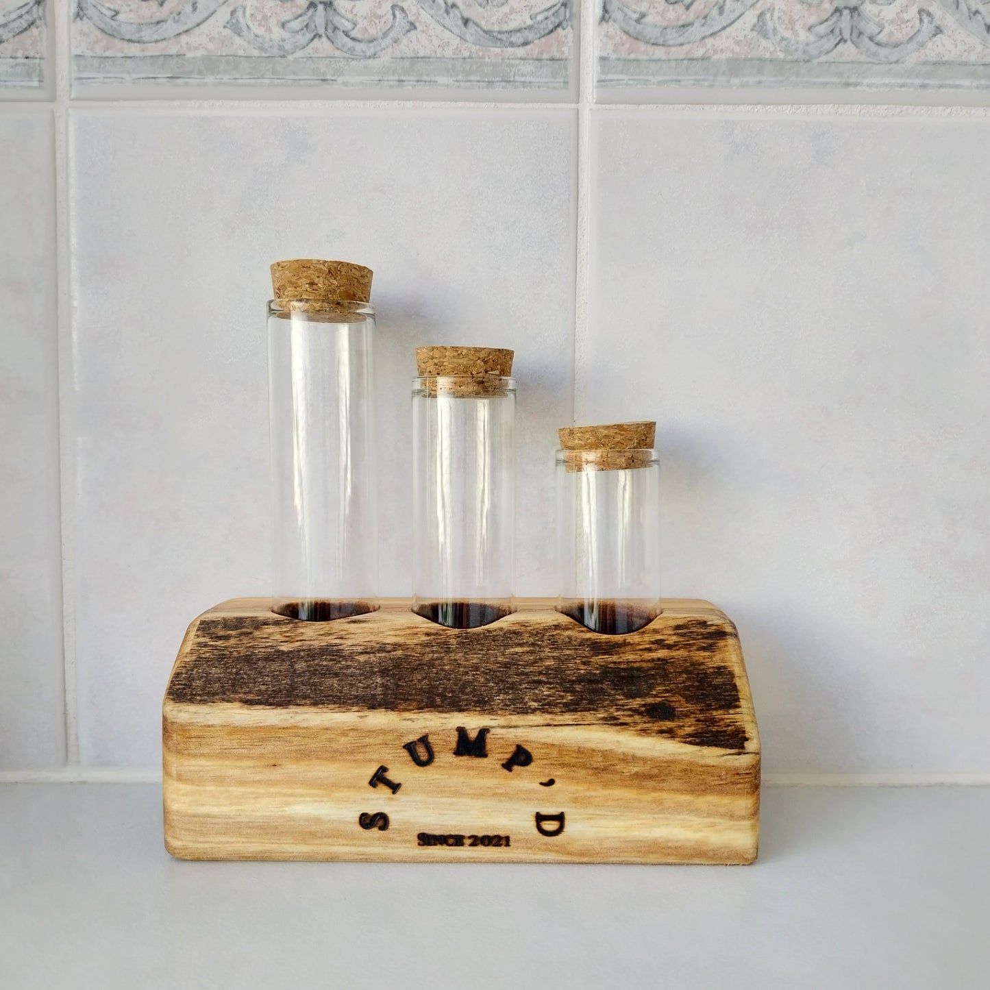 Bud Vase / Plant Propagation 3 tubes - Marri